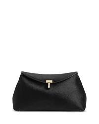 Toteme T Lock Calf Hair Convertible Clutch