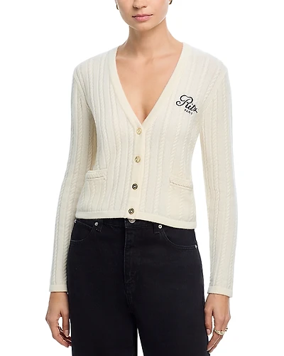 Frame Ritz Cable Knit Cardigan Sweater