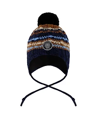 Deux par Boys' Lined Peruvian Knit Winter Hat with Pompom - Little Kid, Big Kid