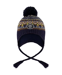 Deux par Boys' Lined Peruvian Knit Hat with Pompom - Little Kid, Big Kid
