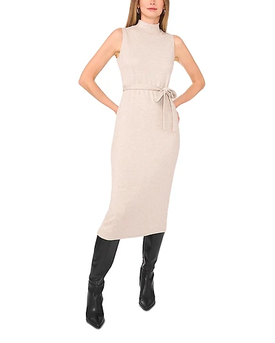 Vince Camuto Sleeveless Mock Neck Dress