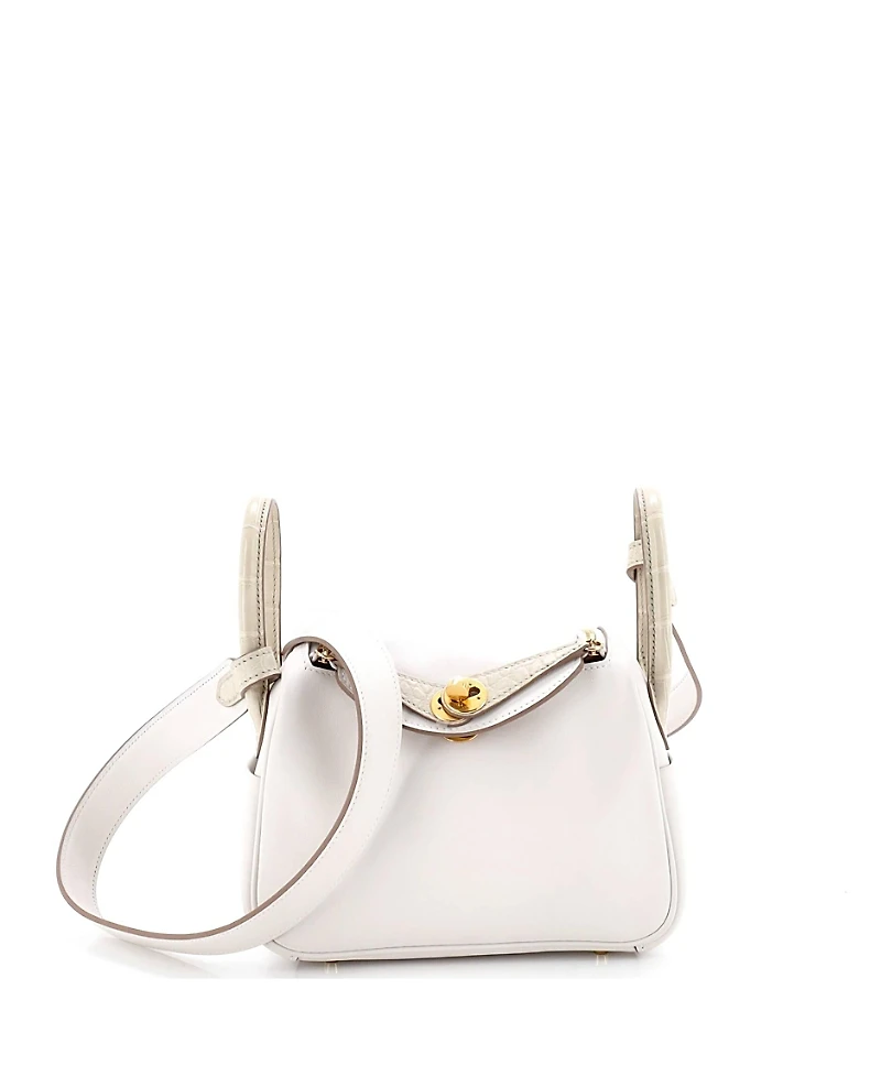 Pre-Owned HERMES Mini Touch Lindy Bag Swift with Matte Alligator