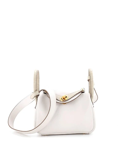 Pre-Owned HERMES Mini Touch Lindy Bag Swift with Matte Alligator