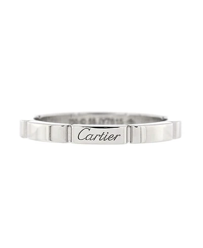 Pre-Owned Cartier Maillon Panthere Band Ring 18K White Gold