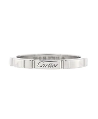 Pre-Owned Cartier Maillon Panthere Band Ring 18K White Gold