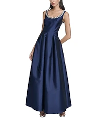 Eliza J Sleeveless Scoop Neck Ballgown