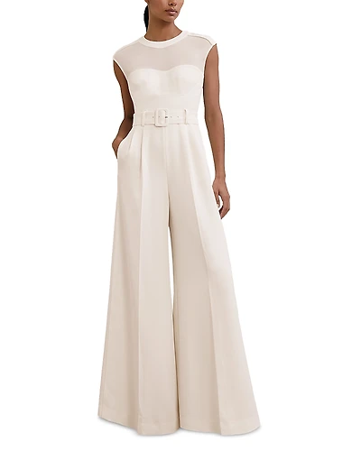 Reiss Alba Belted Jumpsuit