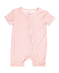 Motette Girls' Sugar Gingham Bamboo Sleeper - Baby