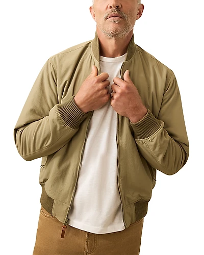 Faherty Men's Military Bomber Jacket