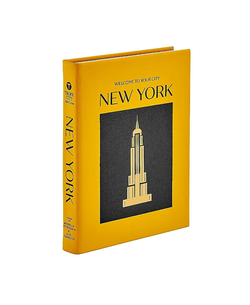 Graphic Image Trope New York Leather Bound Book