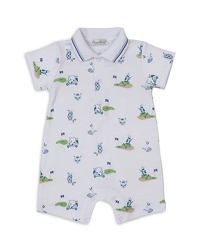 Kissy Boys' Golf Print Short Playsuit Romper - Baby