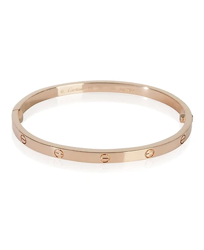 Pre-Owned Cartier Small Model Love 18k Rose Gold Bracelet