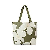 Aloha Collection Market Stripe Reversible Tote Splash Proof Bag
