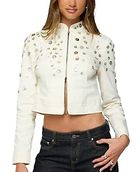 Edikted Elira Iridescent Fitted Jacket