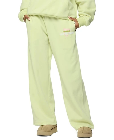 Edikted Matcha Lover Straight Leg Sweatpants