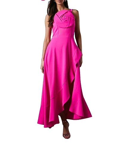 Coast Strappy Crepe Corsage Midi Dress