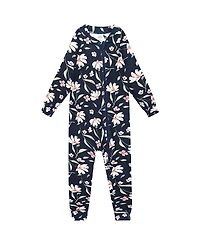 Deux par Girls' One-Piece Flower Thermal Underwear - Baby