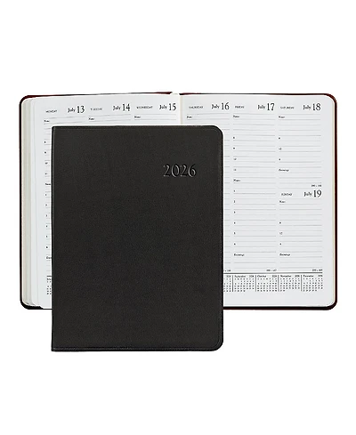 Graphic Image 2026 Traditional Leather Desk Diary