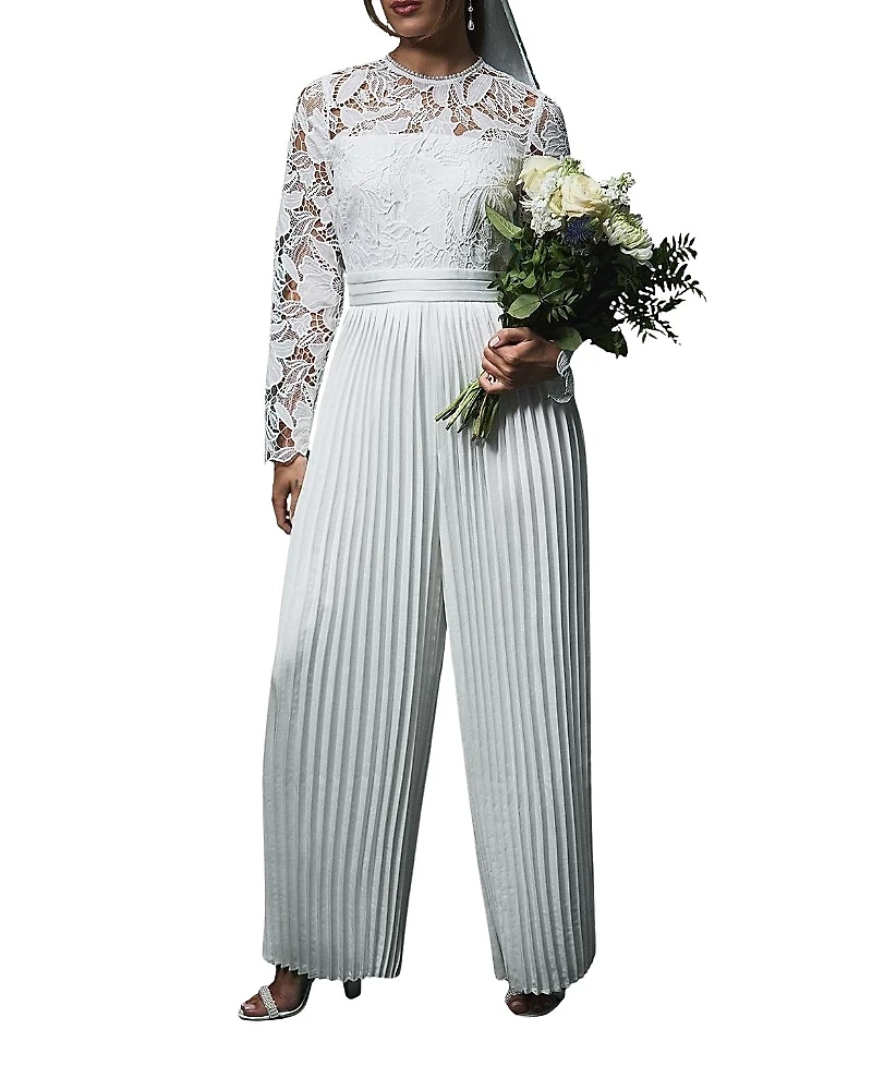 Coast Lisa Lace Top Wide Leg Jumpsuit
