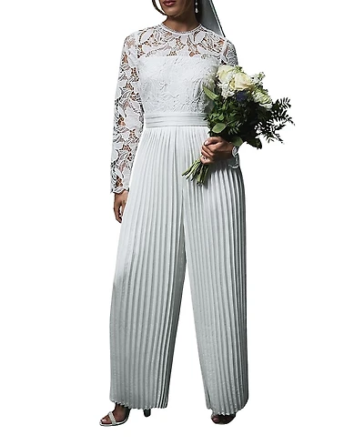 Coast Lisa Lace Top Wide Leg Jumpsuit