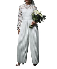 Coast Lisa Lace Top Wide Leg Jumpsuit