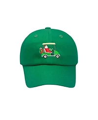 Bits & Bows Boys' Santa Golf Cart Baseball Hat - Big Kid