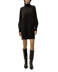 Lilysilk Wool Cashmere Turtleneck Sweater Dress