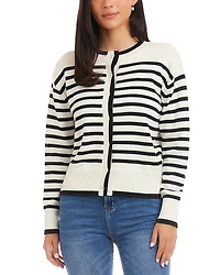 Karen Kane Stripe Cardigan Sweater