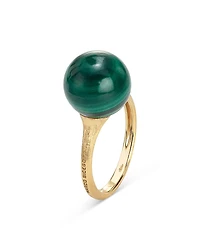 Marco Bicego 18K Yellow Gold Africa Malachite Stone Ring