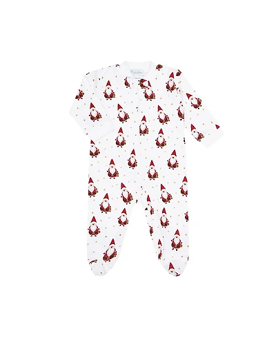 Nellapima Unisex Santa Print Zipper Footie - Baby