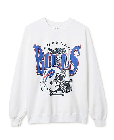 Junk Food Clothing Unisex Nfl Buffalo Bills Conversion Flea Market Crew Fleece