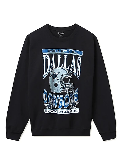 Junk Food Clothing Unisex Nfl Dallas Cowboys Helmet Flea Market Crew Fleece