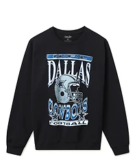Junk Food Clothing Unisex Nfl Dallas Cowboys Helmet Flea Market Crew Fleece