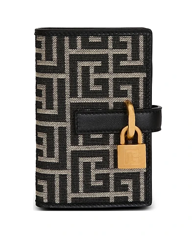 Balmain Pulse Holder Monogram Jacquard Card Holder
