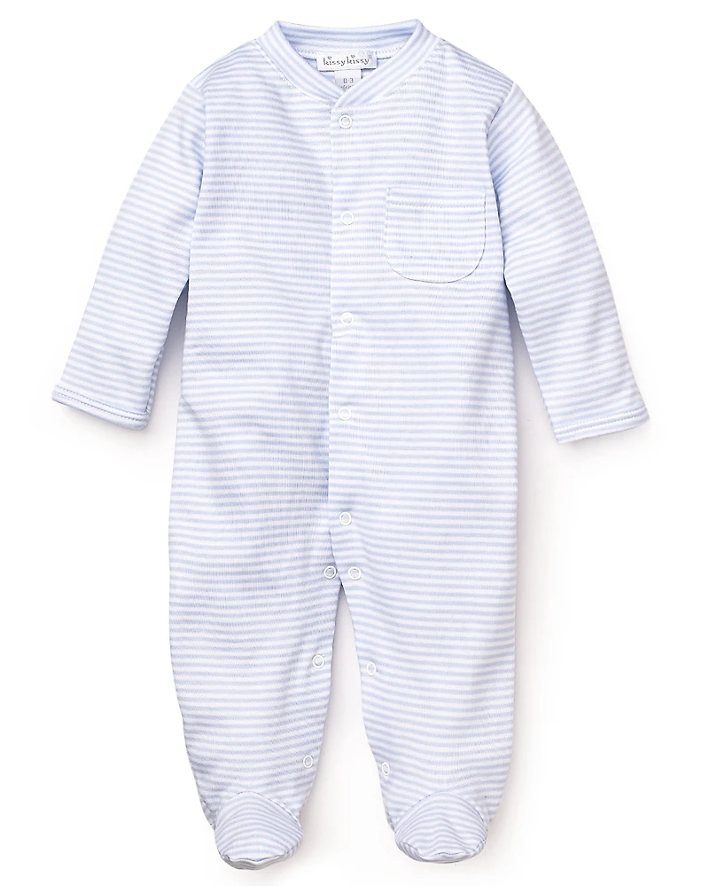 Kissy Boys' Striped Footie - Baby