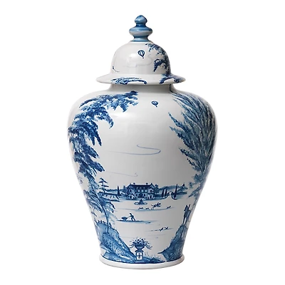 Juliska Country Estate Delft Blue 17 Lidded Ginger Jar