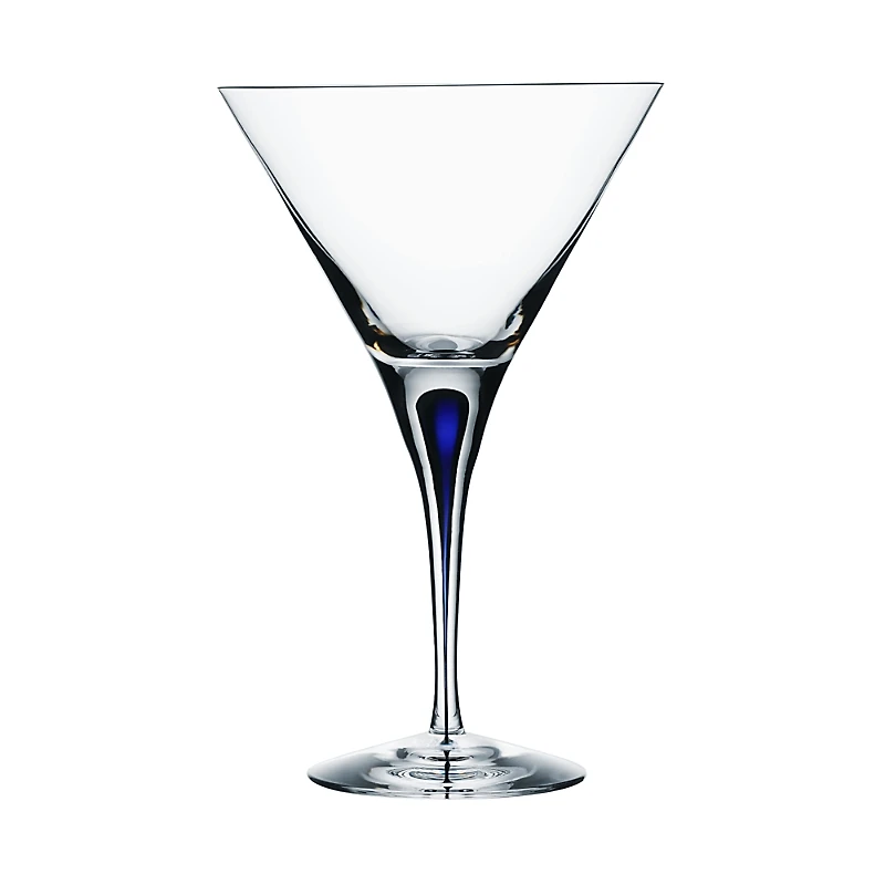 Orrefors Intermezzo Blue Martini Glass