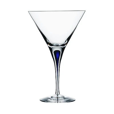 Orrefors Intermezzo Blue Martini Glass