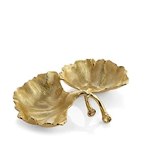 Michael Aram Ginkgo Two-Section Gold Dish