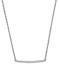 Diamond Bar Necklace