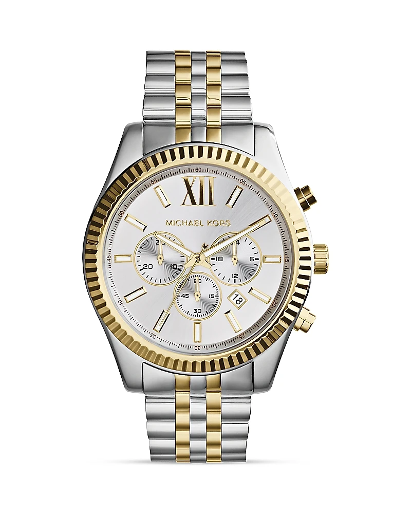 Michael Kors Two-Tone Lexington Watch, 45mm