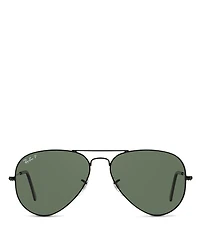 Unisex Polarized Brow Bar Aviator Sunglasses
