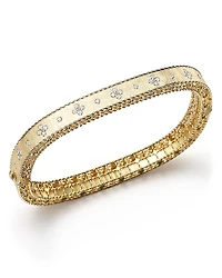 Roberto Coin 18K Yellow Gold and Diamond Princess Bangle