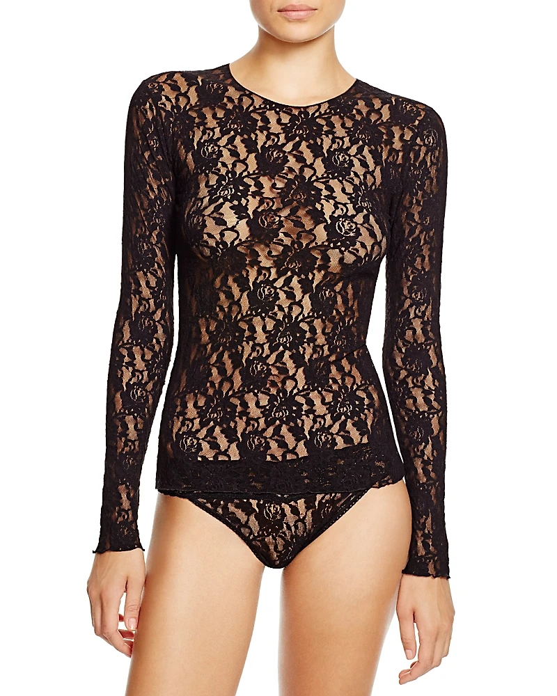 Hanky Panky Signature Lace Long Sleeve Top