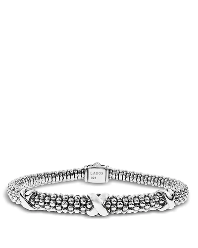 Lagos Signature Sterling Silver X Embrace Bracelet