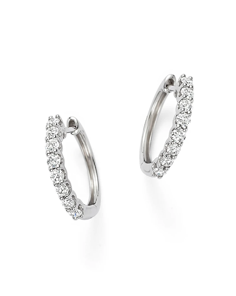 Diamond Hoop Earrings