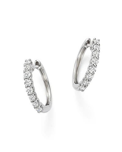 Diamond Hoop Earrings
