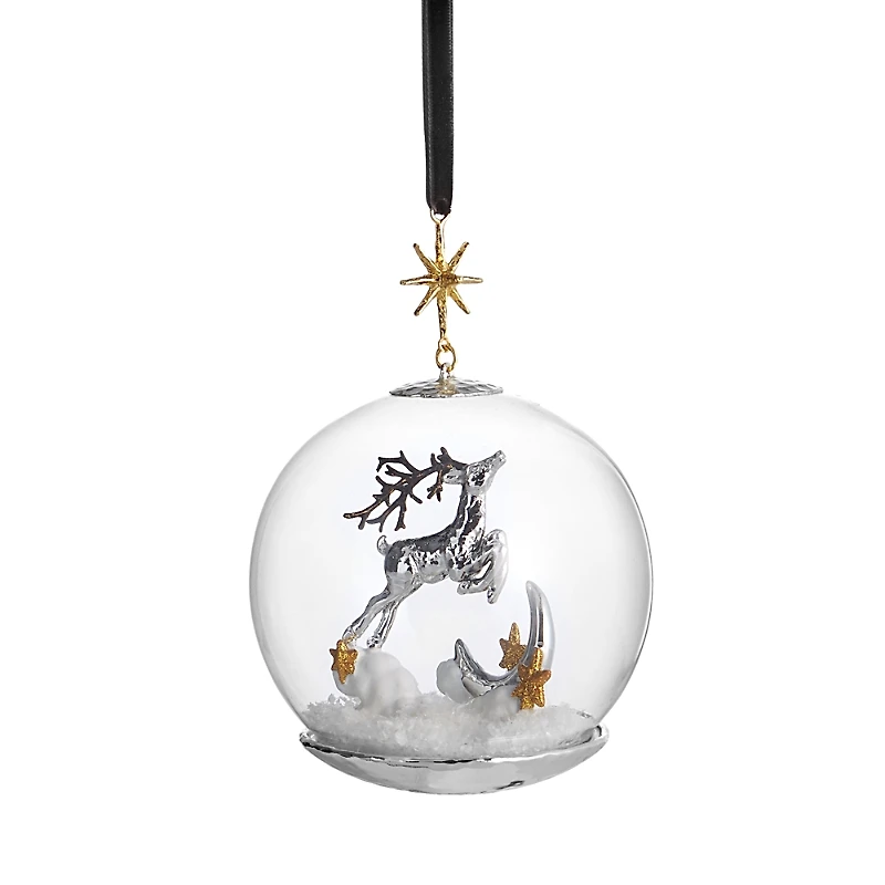 Michael Aram Reindeer Snow Globe Ornament