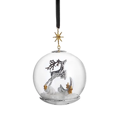 Michael Aram Reindeer Snow Globe Ornament