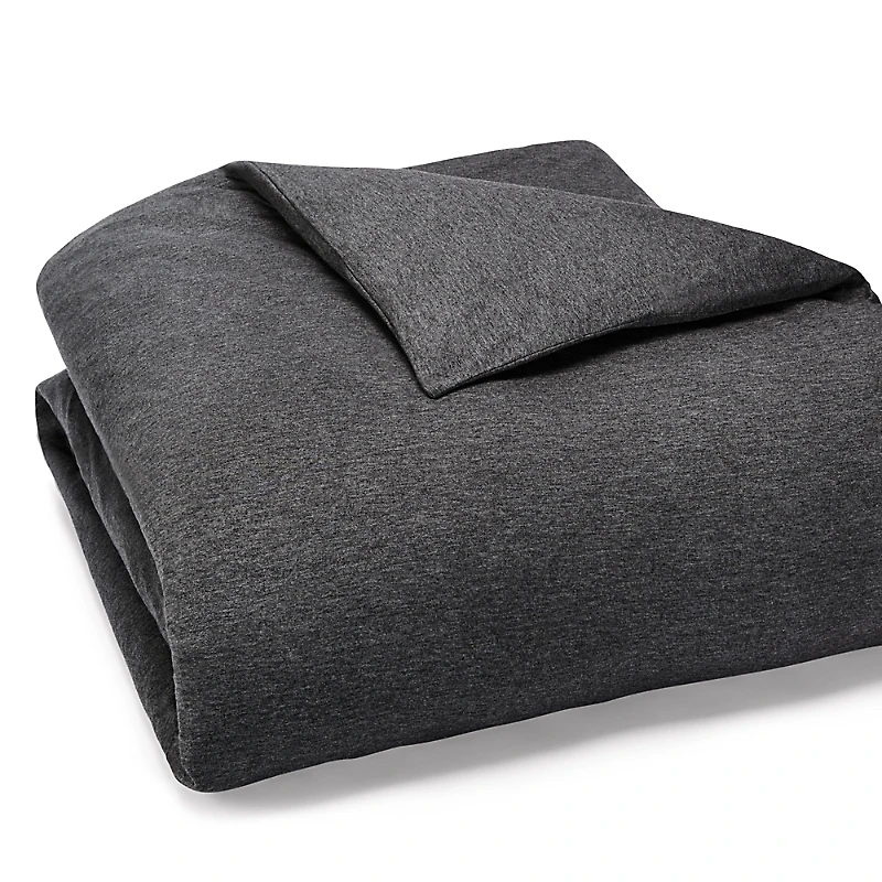 Calvin Klein Modern Cotton Jersey Body Solid Duvet Cover, Full/Queen
